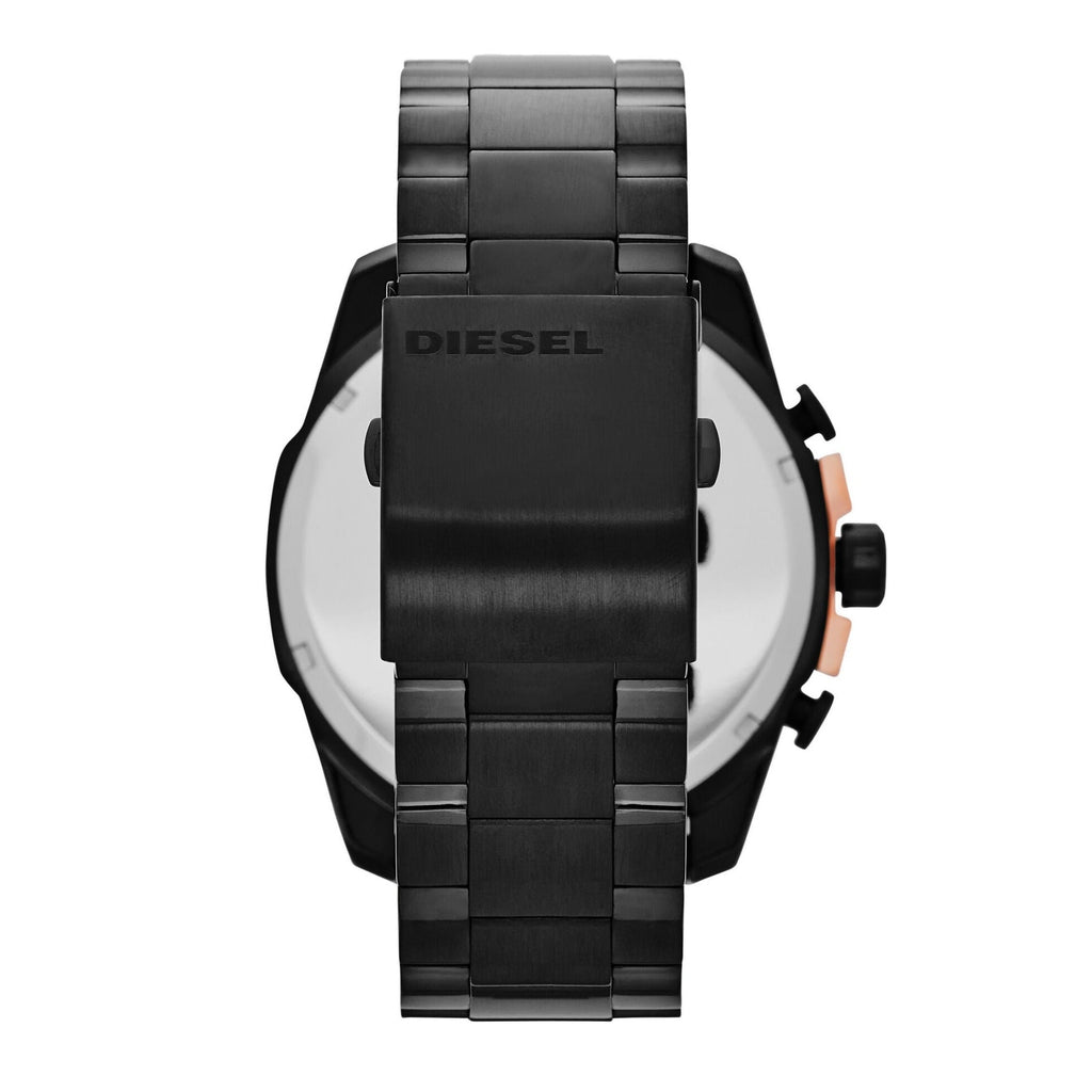 Diesel DZ4309 Mega Chief Chronograph Men's Watch – Black Dial & Black Stainless Steel Strap