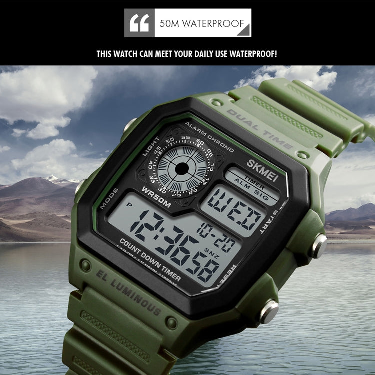 skmei-1299-multifunctional-outdoor-sports-noctilucent-waterproof-digital-display-wrist-watch-army-green