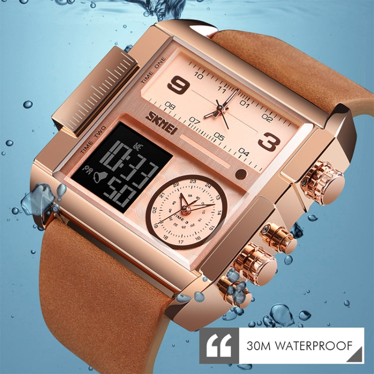 skmei-1391-multifunctional-men-business-digital-watch-30m-waterproof-square-dial-wrist-watch-with-leather-watchbandgold-black